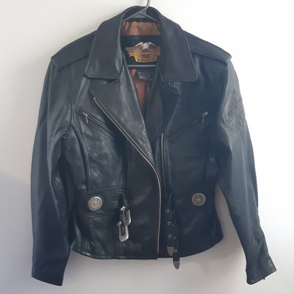 Harley-Davidson Jackets & Blazers - Harley-Davidson "An American Legend"-Authentic Vest Genuine Leather Women Medium